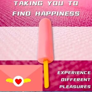 Ice Cream Silicone Toy,  Pink, 7 inches, Manual - Not Electric